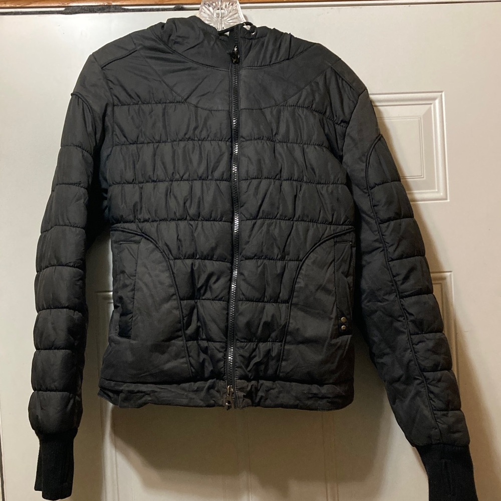 Silver Jeans Quilted‎ Hooded Jacket S
